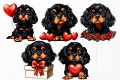 Black and Tan Cavalier Valentine Bundle - Cute Dog Valentine Product Image 3