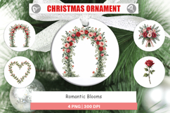 Romantic Blooms Floral Ornament Product Image 1