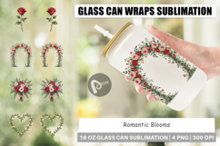 Romantic Blooms Floral Glass Can Product Image 1