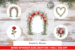 Romantic Blooms Floral Wind Spinner Product Image 1