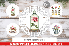 Romantic Blooms Floral Wind Spinner Product Image 1