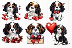 Cavalier King Charles Spaniel PNG Bundle - Valentine&#039;s Day Product Image 2