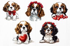 Cavalier King Charles Spaniel PNG Bundle - Valentine&#039;s Day Product Image 3