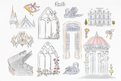 Romantic Chateau Line Art Product Image 10