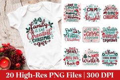 Romantic Christmas Sublimation PNG | Christmas PNG Bundle Product Image 1