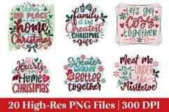 Romantic Christmas Sublimation PNG | Christmas PNG Bundle Product Image 5