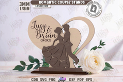 3D Romantic Couple Stands Laser Cut Bundle | Valentine&#039;s Day Product Image 6