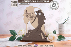 3D Romantic Couple Stands Laser Cut Bundle | Valentine&#039;s Day Product Image 8