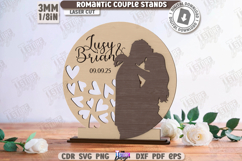 3D Romantic Couple Stands Laser Cut Bundle | Valentine&#039;s Day Product Image 11