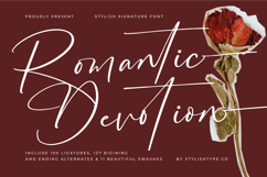 Romantic Devotion - Stylish Signature Font Product Image 1