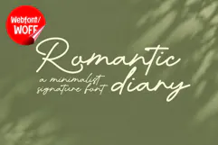 Romantic Diary - Monoline Script Webfont Product Image 1