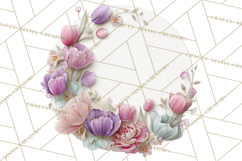 Valentine Frames &amp; Borders PNG Clipart, Romantic Flowers Product Image 2