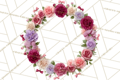 Valentine Frames &amp; Borders PNG Clipart, Romantic Flowers Product Image 5