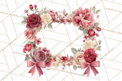 Valentine Frames &amp; Borders PNG Clipart, Romantic Flowers Product Image 3