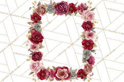 Valentine Frames &amp; Borders PNG Clipart, Romantic Flowers Product Image 5