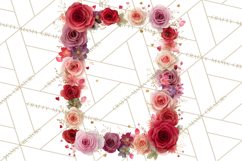 Valentine Frames &amp; Borders PNG Clipart, Romantic Flowers Product Image 2