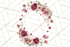 Valentine Frames &amp; Borders PNG Clipart, Romantic Flowers Product Image 5