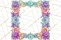 Valentine Frames &amp; Borders PNG Clipart, Romantic Flowers Product Image 5