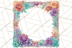 Valentine Frames &amp; Borders PNG Clipart, Romantic Flowers Product Image 2