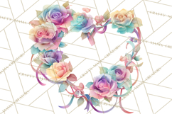 Valentine Frames &amp; Borders PNG Clipart, Romantic Flowers Product Image 2