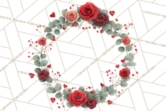 Valentine Frames &amp; Borders PNG Clipart, Romantic Flowers Product Image 4