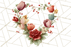 Valentine Frames &amp; Borders PNG Clipart, Romantic Flowers Product Image 3
