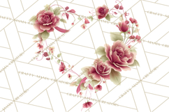 Valentine Frames &amp; Borders PNG Clipart, Romantic Flowers Product Image 4