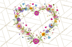 Valentine Frames &amp; Borders PNG Clipart, Romantic Flowers Product Image 2