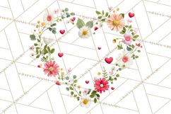 Valentine Frames &amp; Borders PNG Clipart, Romantic Flowers Product Image 3