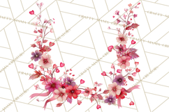 Valentine Frames &amp; Borders PNG Clipart, Romantic Flowers Product Image 5