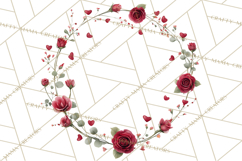 Valentine Frames &amp; Borders PNG Clipart, Romantic Flowers Product Image 5
