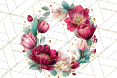 Valentine Frames &amp; Borders PNG Clipart, Romantic Flowers Product Image 3