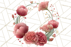 Valentine Frames &amp; Borders PNG Clipart, Romantic Flowers Product Image 2