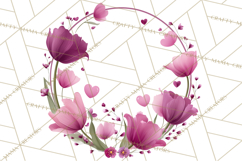 Valentine Frames &amp; Borders PNG Clipart, Romantic Flowers Product Image 4