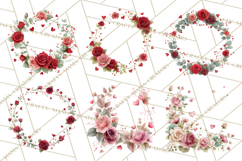 Valentine Frames &amp; Borders PNG Clipart, Romantic Flowers Product Image 2
