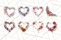 Valentine Frames &amp; Borders PNG Clipart, Romantic Flowers Product Image 7