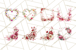 Valentine Frames &amp; Borders PNG Clipart, Romantic Flowers Product Image 8