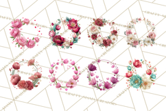 Valentine Frames &amp; Borders PNG Clipart, Romantic Flowers Product Image 9