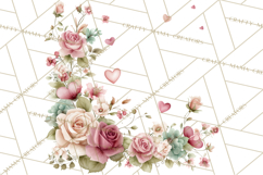 Valentine Frames &amp; Borders PNG Clipart, Romantic Flowers Product Image 3