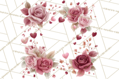 Valentine Frames &amp; Borders PNG Clipart, Romantic Flowers Product Image 5