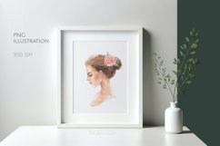 Beautiful watercolor girl | PNG Sublimation Product Image 2