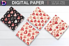 Romantic Hearts Digital Paper Product Image 1