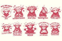 Romantic Animal Valentines SVG Bundle | 50 Funny Love Animal Product Image 4