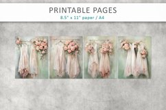 Vintage junk journal pages, Romantic paper Product Image 2