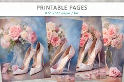 Wedding-themed junk journal, romantic pages Product Image 1