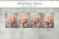 Floral romantic designs, junk journal pages Product Image 2