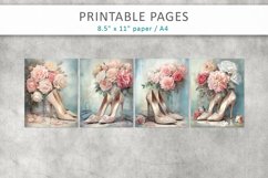 Wedding-themed junk journal, romantic printable pages Product Image 2