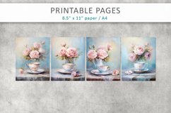 Vintage junk journal, cup off coffee pages Product Image 2