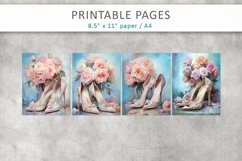 Romantic junk journal, wedding high heel shoes Product Image 2