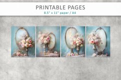 Vintage Romantic junk journal, printable pages Product Image 2